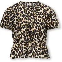 ONLY GIRLS Blouse ecru / bruin / zwart