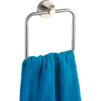 Wenko Bosio handdoekring RVS mat