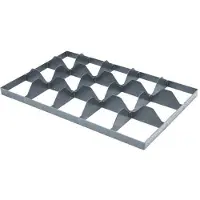 HorecaTraders Euronormkrat | Separator | Kunststof | 15 Vakken | Onderin | Per 5 stuks