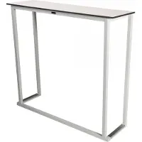 HorecaTraders Statafel | Staal/Volkern | Wit | 3 Formaten