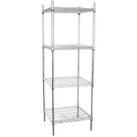 Vogue Voorraadrek met 4 schappen 183x61x61cm