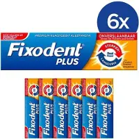 Fixodent Plus Dual Power Premium Kleefpasta - 6 x 40 gram - Verbeterde formule 2022
