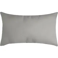 Stof Textile sierkussen Nelson - lichtgrijs - 30 x 50 cm - bank kussens - zitkussens - binnen/buiten - polyester