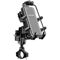 GUB P60 Universele Telefoonhouder - Stevige Houder voor Motor en Scooter Stuur - Verstelbaar - Zwart