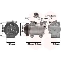 VAN WEZEL Compressor airconditioning 1300K344