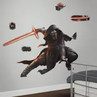 RoomMates Muurstickers - Star Wars VII Kylo Ren Glow In The Dark - - Wall_stickers - Zwart; Rood - Vinyl