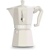 Bialetti Italiaans koffiezetapparaat Moka Exclusive Beige met 6 kopjes