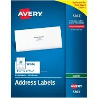 Avery Ave5363Us Etiketten Cpy 138X281 24C
