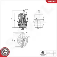 ESEN SKV 75SKV068 Motorsteunlager