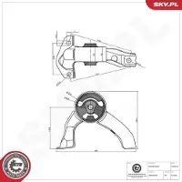 ESEN SKV 75SKV104 Motorsteunlager