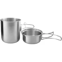 Tatonka Handle Mug 600 Set 4173-000 Stainless, drinkbeker met deksel