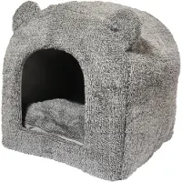 40 WINKS Rosewood kattenmand iglo teddy grijs 38x38x40 cm