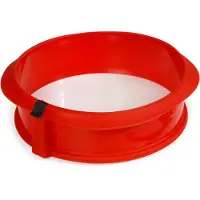 Lékué Springvorm Rond met Keramisch bord ø 23 cm - Red