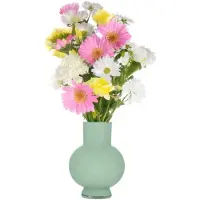 Hakbijl Glass Bloemenvaas Deborah - Groen - glas - D20 x H26 cm