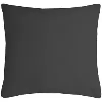 Stof Textile sierkussen Nelson - donkergrijs - 60 x 60 cm - bank kussens - zitkussens - binnen/buiten - polyester