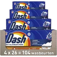 Dash 4x Wasmiddelcapsules 4in1 Pods Amber & Orchidee 26 Stuks