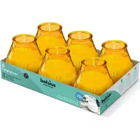 Bolsius - Twilight - Kaars in glas - Patio - Amber - Tray 6 - 70 branduren