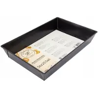 Meyerhoff Bakery Rechthoekige Cake Bakvorm – 36 x 23,5 x 6 cm – Non-Stick Coating – Grote Bakvorm voor Cake, Brood, Gebak & Lasagne – Ovenbestendig – Zwart