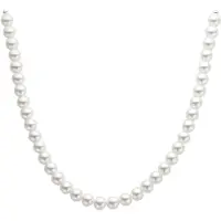 Biba Collier Parels Wit 10mm Zilver