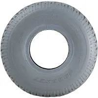 Wanda Tyre 330x100 banden voor scootmobielen, grijs blokpatroon, luchtgevuld, niet-afgevend, 400-5 (set van 2)