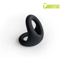 Brutus - Gemini - Ultrazachte Dubbele Cockring - Zwart