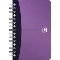 Oxford Office - Urban Mix - Notitieboekje - Notitieboek - Notebook - Spiraal - 9 x 14 cm - Geruit 5x5 mm - Paars