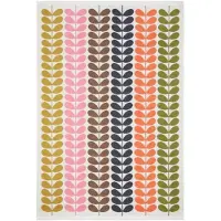 Orla kiely Multi Stem Auburn jacquard badlaken - multicolor - 100x150 cm