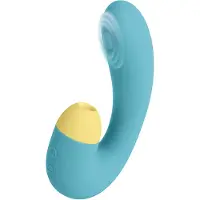 S Pleasures – Blizzard Suction Dual Massager – Turquoise