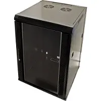 Value Wandbehuizing 18 HE (HxBxD) 910x570x450mm, zwart