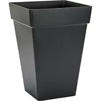 Elho Anthracite Moderne Vierkante Plantenpot - 37 cm