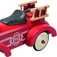 Goki Loopauto - Brandweerwagen - 75x24,5x34,5cm - Metaal en Kunststof - 1+