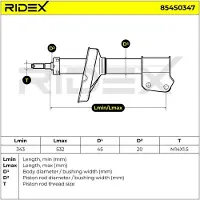 RIDEX 854S0347 Schokdemper
