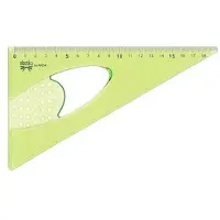 ARDA Driehoek "Elastika" 60° 20cm. Blister Etui.