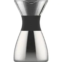 Asobu - Pour Over filter koffiezetapparaat, zilver, zwart