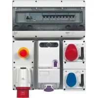 Legrand inbouwstopcontact 400V 16A 5P IP44 P17 met slot - 057302