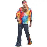 Boland - Kostuum Hippie Marley (50/52) - Volwassenen - Hippie - Hippie - Flower Power - 60s - 70s