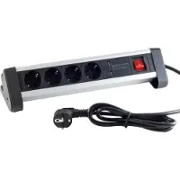 S-Impuls Tischsteckdosenleiste 4-fach mit USB Ladefunktion
