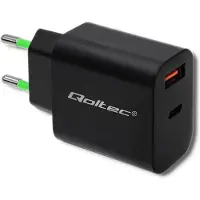 Qoltec 51713, Batterijoplader, voor binnengebruik, 220-240 V, 50-60 Hz, 18 W, 5-12 V