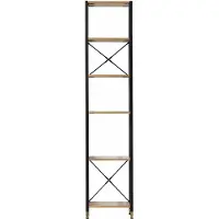 Möbilia smalle acacia plank met legplanken 45x210 cm