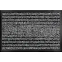 Karat Dura Deurmat - Robuust & Duurzaam - In vele Maten en Kleuren - Antislip Schoonloopmat - Voor Binnen en Buiten - Grijs - 100 x 120 cm