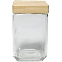 Kitchen Tools Voorraadpot Glas 11x11xh18,5cm 1,7L Transparant transparant Glas