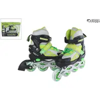 Coppens Street Rider inline skates groen/zwart verstelbaar maat 33-36