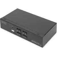 Digitus Schakelaar voor scherm, toetsenbord en muis - - DS-12880 - Zwart - Bedraad - 4016032468639