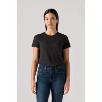 Levi's The Perfect Tee Caviar Size: XS | T-Shirts Outlet | Dames | Zwart