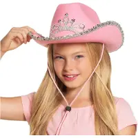Boland - Hoed kind cowboy Glimmer Roze - 58 - Kinderen - Vrouwen - Cowboy - Indiaan