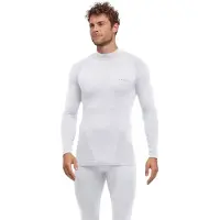 Falke Warm Turtleneck sneldrogend functioneel functioneel shirt met lange mouwen heren wit - maat L