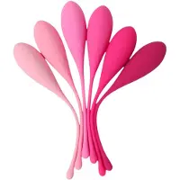 Sex HD Eggs - kegelbal set - 6 stuks - roze