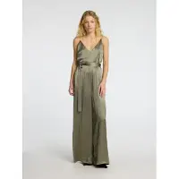 SELECTED WOMEN Dames Jumpsuits Slfselene Sl Wide Leg Jumpsuit - Metallic - Maat 34