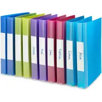 Rapesco 25 mm Ringband PP (Polypropeen) A4 2 ringen Kleurenassortiment 10 Stuks