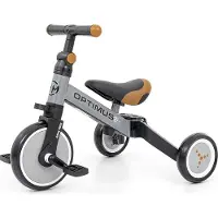 Milly Mally 3-in-1 fiets, model Optimus, kleur grijs